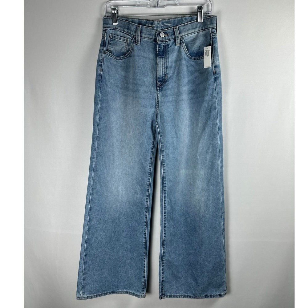 NWT Old Navy Baggy Wide Leg Jeans‎ Girls 18/30 Waist Blue Y2K 90s Streetwear